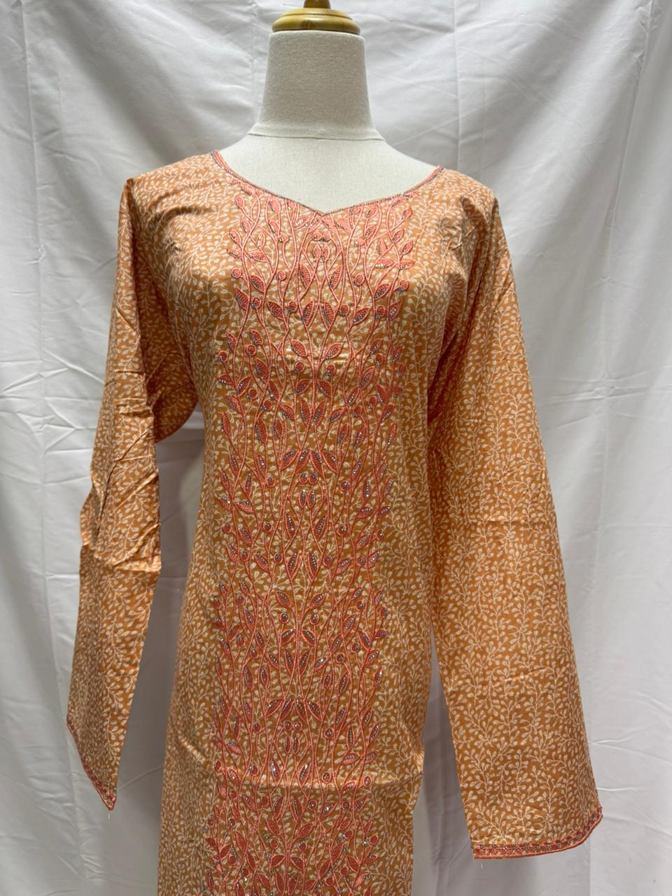 MUKHAWAR Cotton Full sleeve - Orange