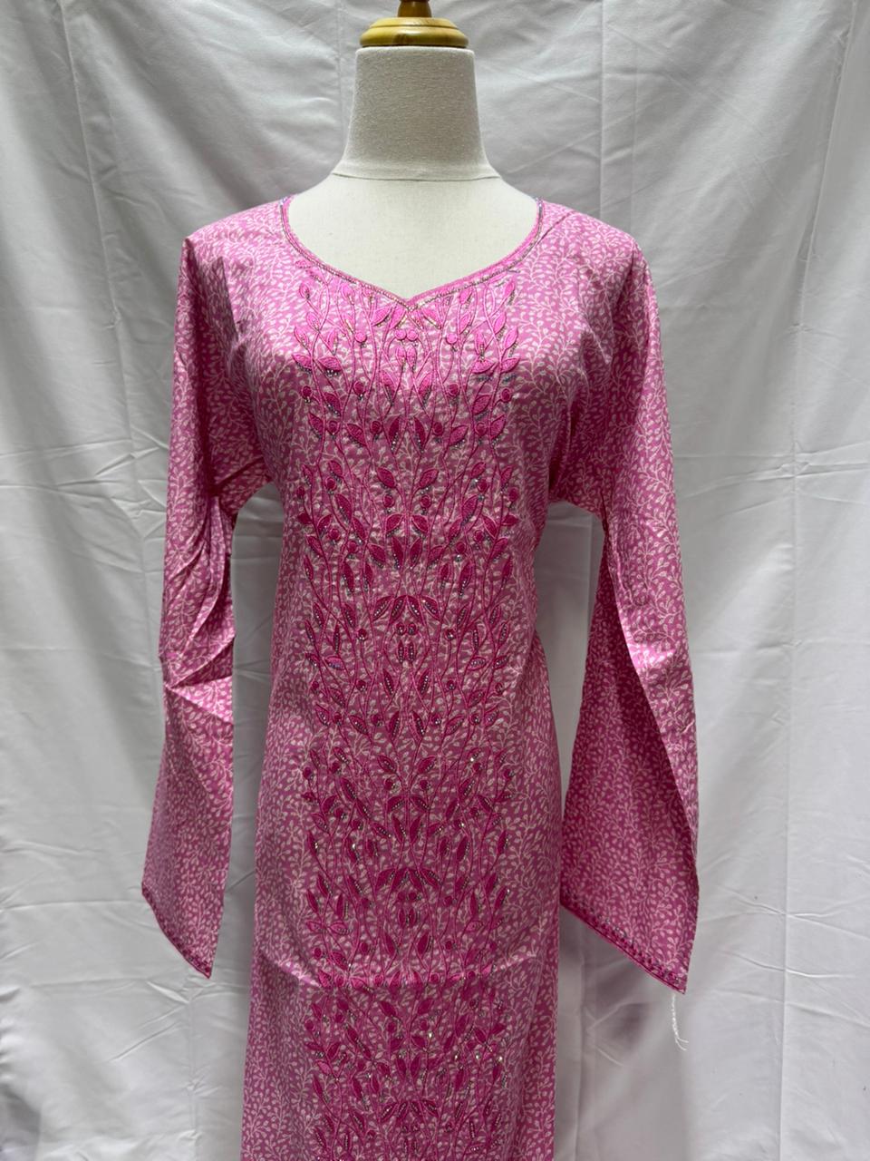 MUKHAWAR Cotton Full sleeve - Pink